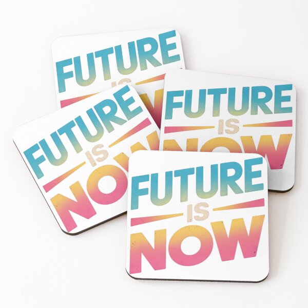 Item preview, Future Is Now – Retro Gradient Inspirational Quote designed and sold by EpicMediaShop.