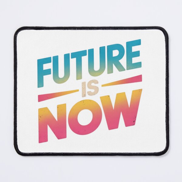Item preview, Future Is Now – Retro Gradient Inspirational Quote designed and sold by EpicMediaShop.