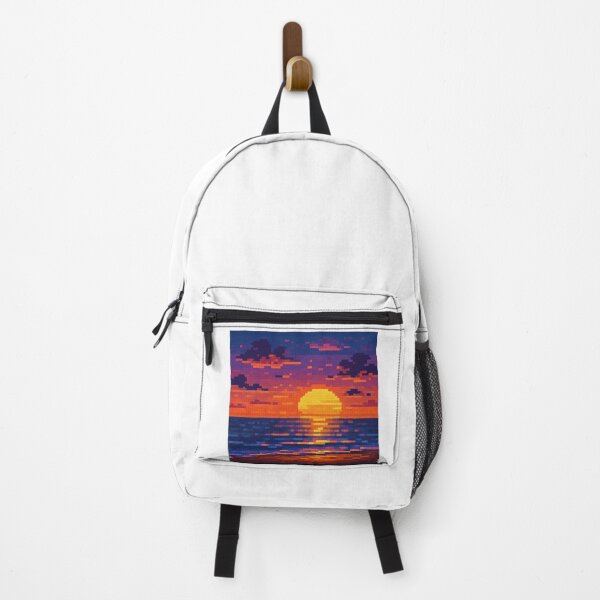 Item preview, Pixel Sunset Serenity – 8-Bit Beach Art by pixhub  designed and sold by PixHub .