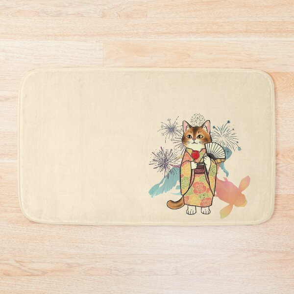 Item preview, Summer Festival Cat: Fireworks Night designed and sold by Shivanyan.
