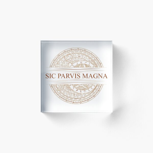 Sic Parvis Magna - Uncharted Acrylic Block