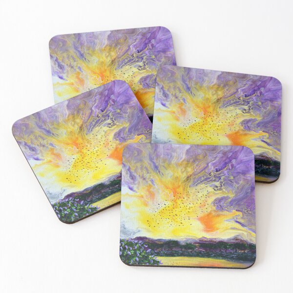 Item preview, Sunrise Starlings and Lilacs designed and sold by BreezyZen.