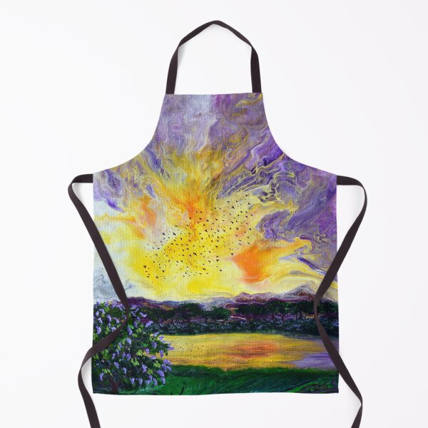 Item preview, Sunrise Starlings and Lilacs designed and sold by BreezyZen.