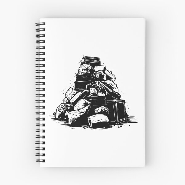 Item preview, Pile Rubbish Trash Heap Garbage Mound Junk Waste Scraps designed and sold by inkoutninja.