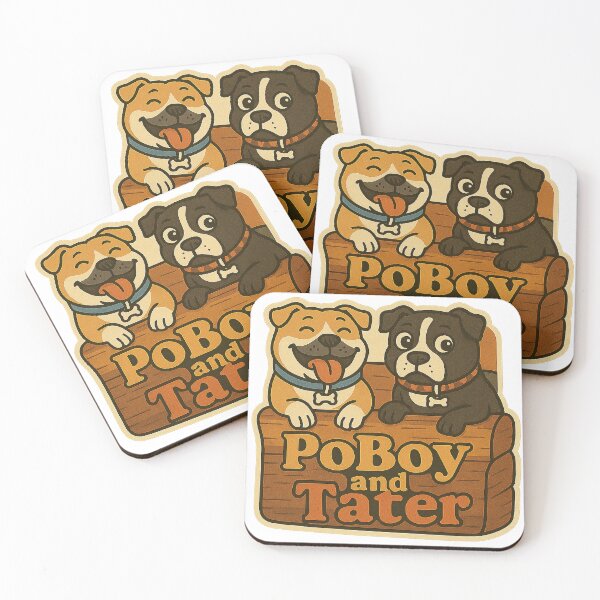 Item preview, PoBoy and Tater designed and sold by acupofcoffy.