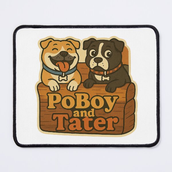 Item preview, PoBoy and Tater designed and sold by acupofcoffy.