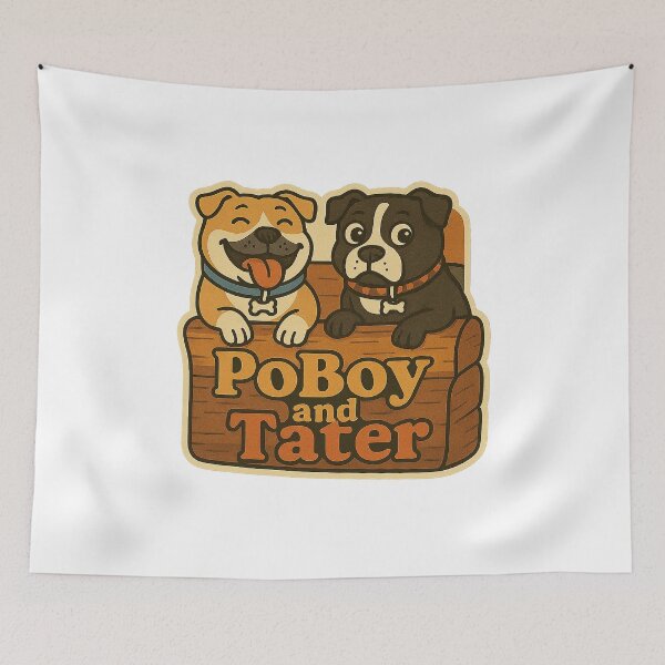 Item preview, PoBoy and Tater designed and sold by acupofcoffy.