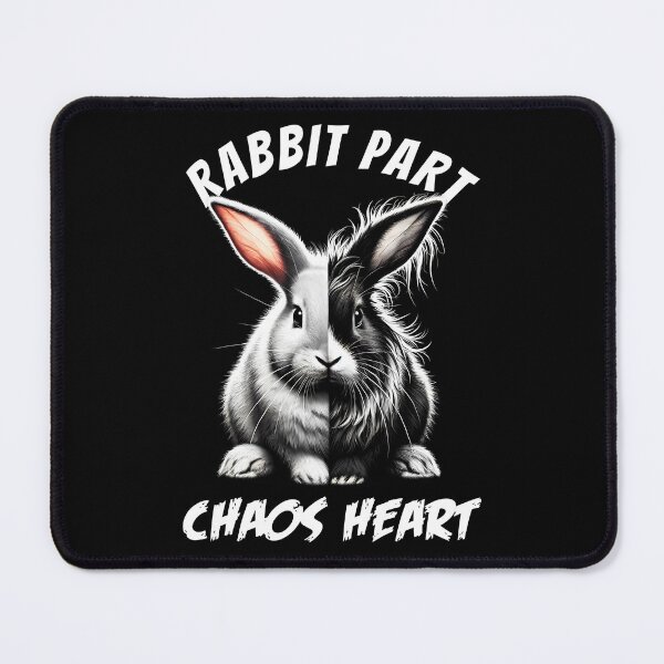 Item preview, Rabbit Part Chaos Heart Funny Meme for Rabbit Lovers designed and sold by Kimberley King Art  King Art.