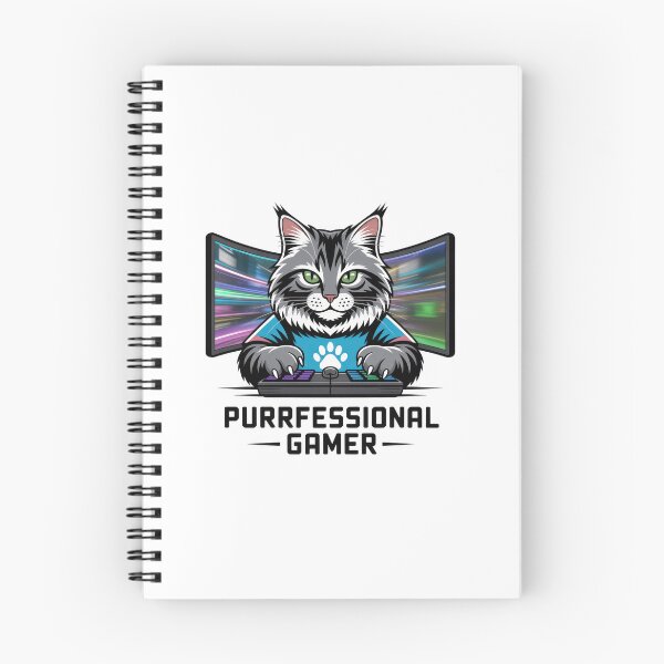 Item preview, Purrfessional Gamer – Cute Cat Gaming Streamer Design designed and sold by EpicMediaShop.