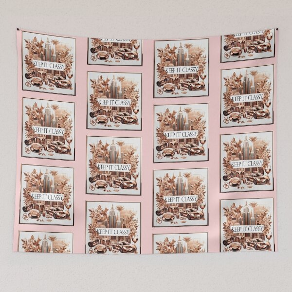 Item preview, Keep It Classy - Rose Gold - Cityscape - High Society designed and sold by AmberRoseWrites.