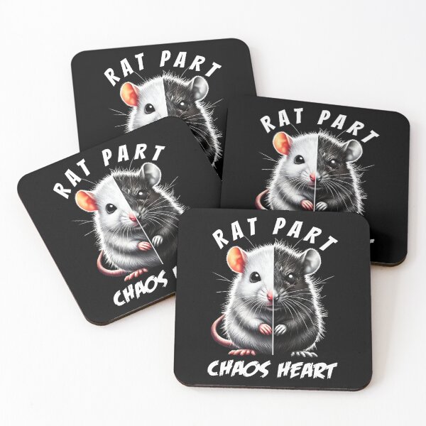 Item preview, Rat Part Chaos Heart Funny Meme for Rat Lovers designed and sold by Kimberley King Art  King Art.