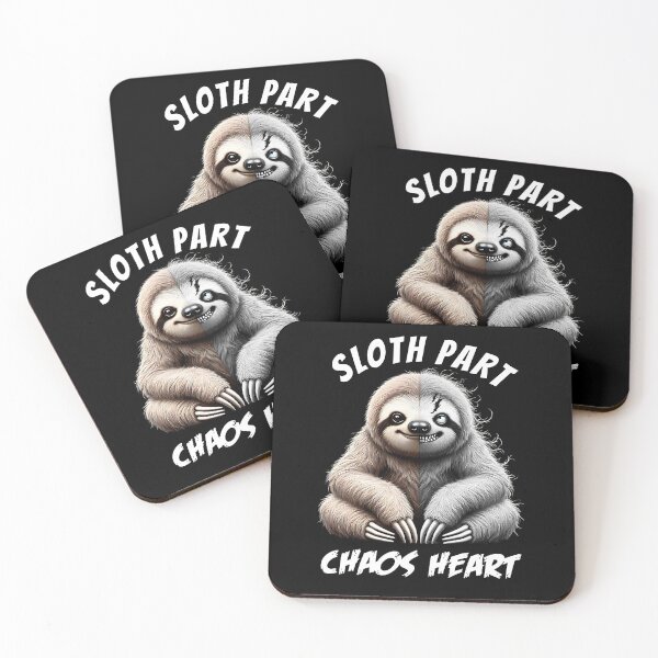 Item preview, Sloth Part Chaos Heart Funny Meme for Sloth Lovers designed and sold by Kimberley King Art  King Art.