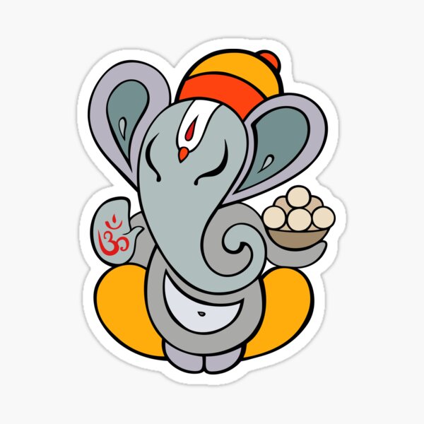 "Ganesha" Sticker for Sale by Katyau Redbubble
