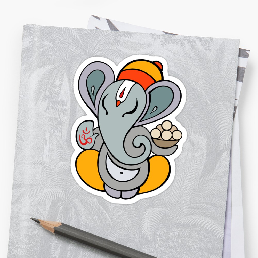 "Ganesha" Sticker By Katyau | Redbubble