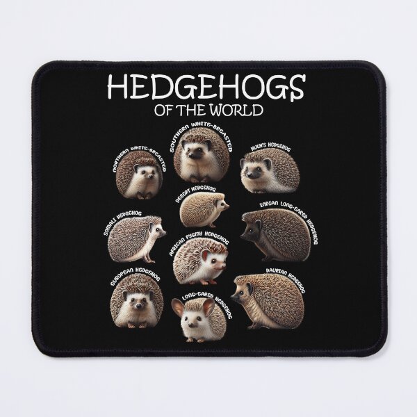 Item preview, Hedgehogs of the World Animal Lover designed and sold by Kimberley King Art  King Art.