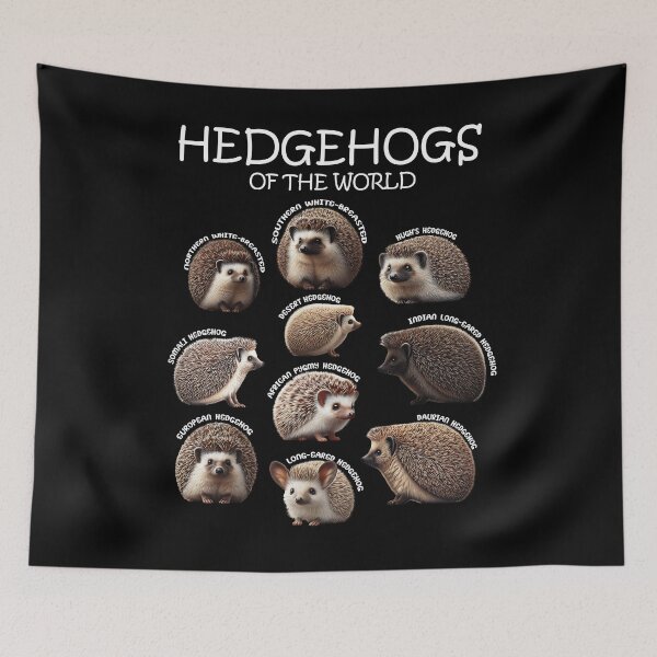 Item preview, Hedgehogs of the World Animal Lover designed and sold by Kimberley King Art  King Art.