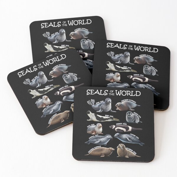Item preview, Seals of the World Animal Lover designed and sold by Kimberley King Art  King Art.