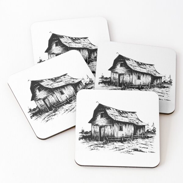 Item preview, Rustic Barn Farm Country Ranch Vintage Livestock Stable  designed and sold by inkoutninja.