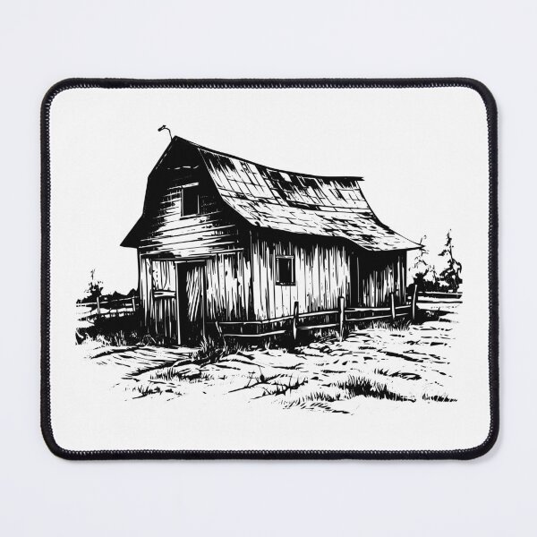 Item preview, Rustic Barn Farm Country Ranch Vintage Livestock Stable designed and sold by inkoutninja.