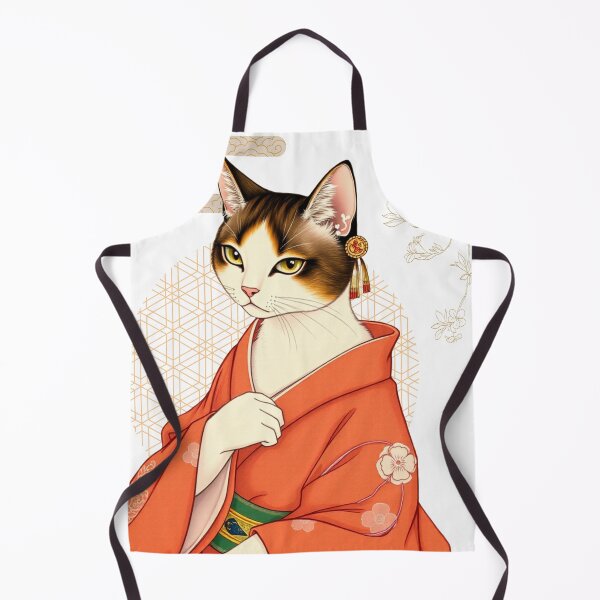 Item preview, Enchanted Oiran Cat – Elegance of the Night designed and sold by Shivanyan.