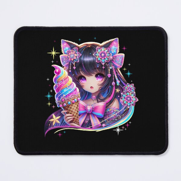 Item preview, Pastel Goth Anime Fox Harajuku Japanese Art designed and sold by Kimberley King Art King Art.
