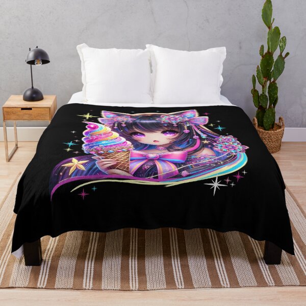 Artikelvorschau, Pastel Goth Anime Fox Harajuku Japanische Kunst entworfen und verkauft von Kimberley King Art King Art.