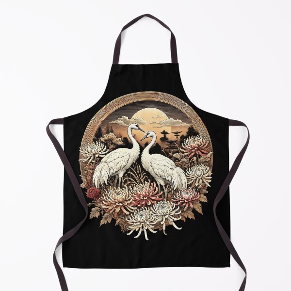 Item preview, Heron Crane Japanese Art Asian Bird Boho Chinese Japan Traditional designed and sold by Kimberley King Art King Art.