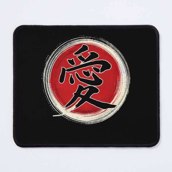 Item preview, Japanese Kanji Love Enso Circle Japanese Art Japan Friend designed and sold by Kimberley King Art King Art.