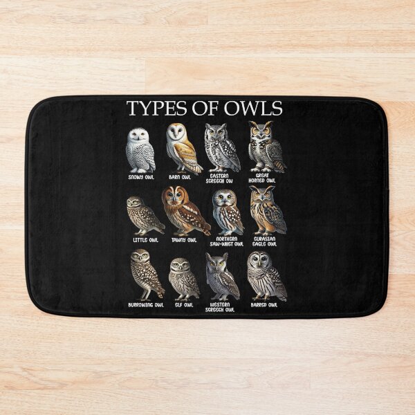 Item preview, Types of Owls Bird Watching Birdwatching Watcher Birding Ornithologist designed and sold by Kimberley King Art  King Art.