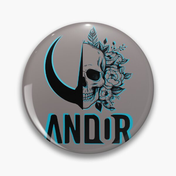 Item preview, ANDOR Half Logo Half Skull With Floral Design designed and sold by Sahan-MO.