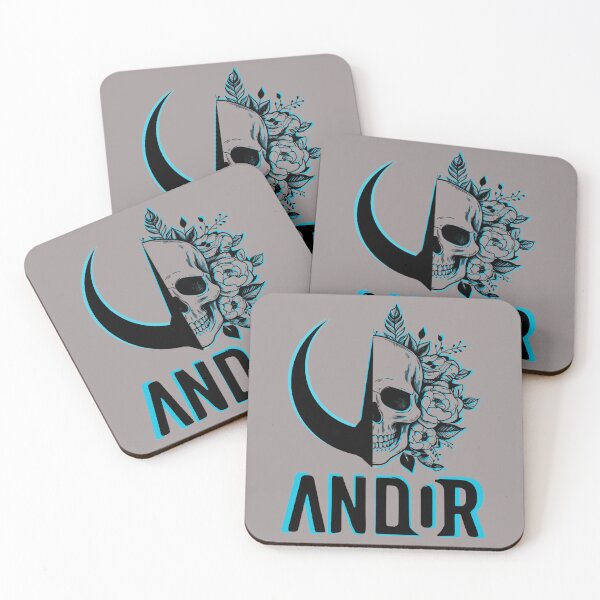 Item preview, ANDOR Half Logo Half Skull With Floral Design designed and sold by Sahan-MO.