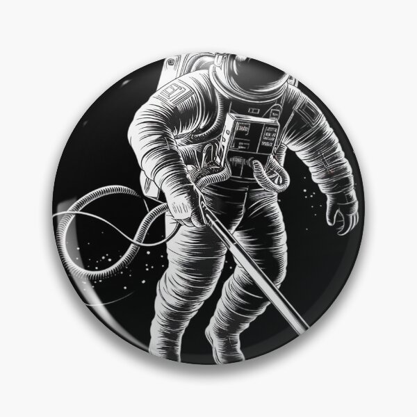 Item preview, Space Astronaut Vacuum Cleaning Humor Stars  designed and sold by Nekusa.