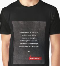 Albert Einstein Quotes - Life Quotes - Book Lover Gifts - Typewriter Quotes Graphic T-Shirt