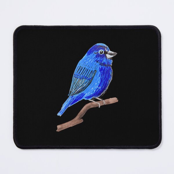 Item preview, Indigo Bunting on Tree Branch designed and sold by TheArtyOne11.
