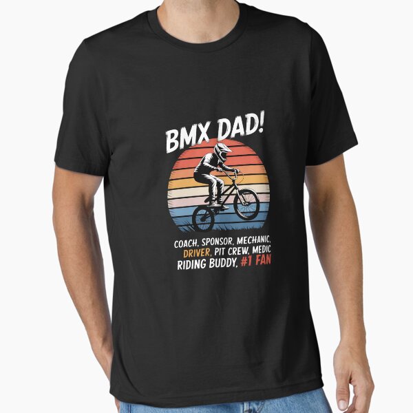 Item preview, BMX Dad Coach Riding Buddy Number One Fan Father's Day designed and sold by PortraitFantasy.