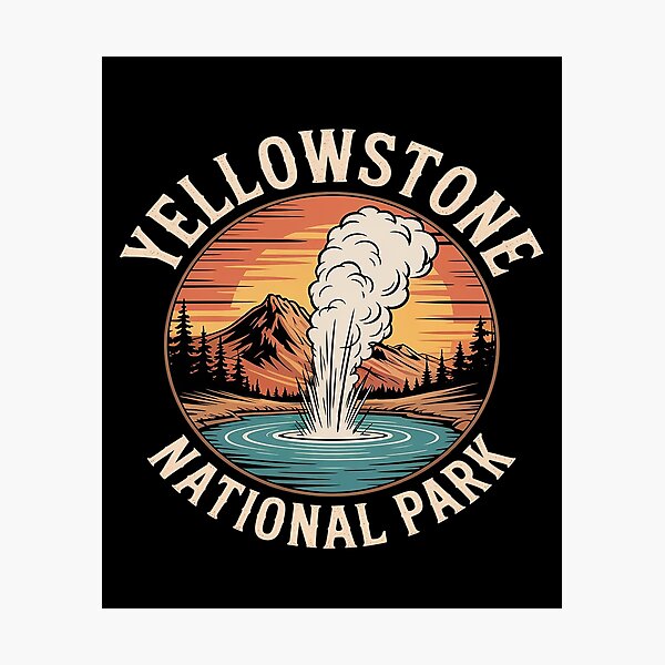 Item preview, Yellowstone National Park Scenic designed and sold by LifeUnboxed.