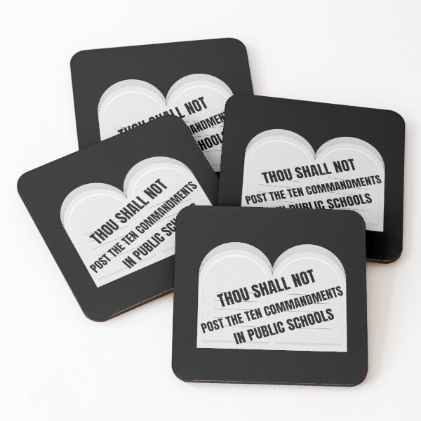 Item preview, No Ten Commandments in Public Schools designed and sold by CheekyGrace.