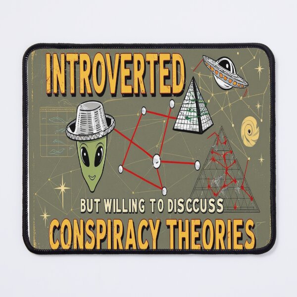 Item preview, Introverted but Willing to Discuss Conspiracy Theories – Retro Aliencore Shirt designed and sold by ZestyThreads.