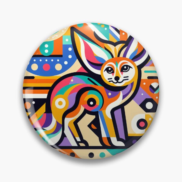 Item preview, Colorful Fennec Fox Art designed and sold by njaro.