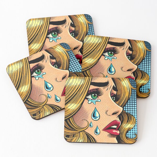 Item preview, Pop Art: Crying Woman designed and sold by PinUpPizzazz.