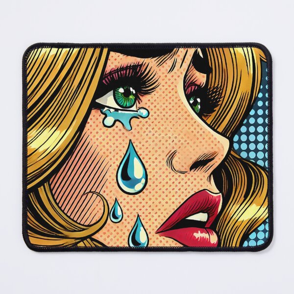 Item preview, Pop Art: Crying Woman designed and sold by PinUpPizzazz.