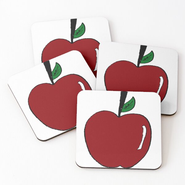 Item preview, red apple doodle designed and sold by paladinprints.