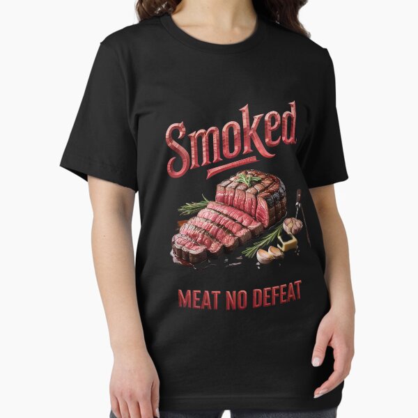 Vista previa del artículo con la obra «Carne ahumada sin derrotas para los amantes de la barbacoa. Filete divertido.», diseñado y vendido por SnowShop1.