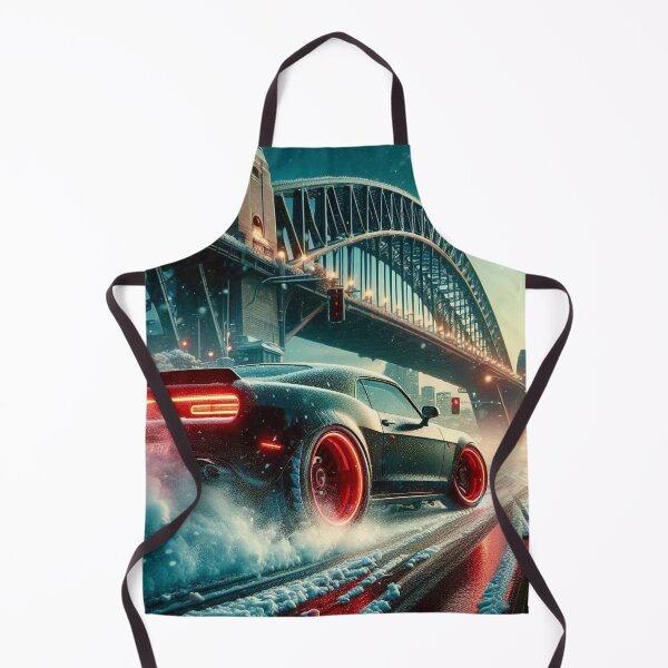 Item preview, "Arctic Drift King - Neon Snow Race Art" designed and sold by Ghost Archer Illusions.
