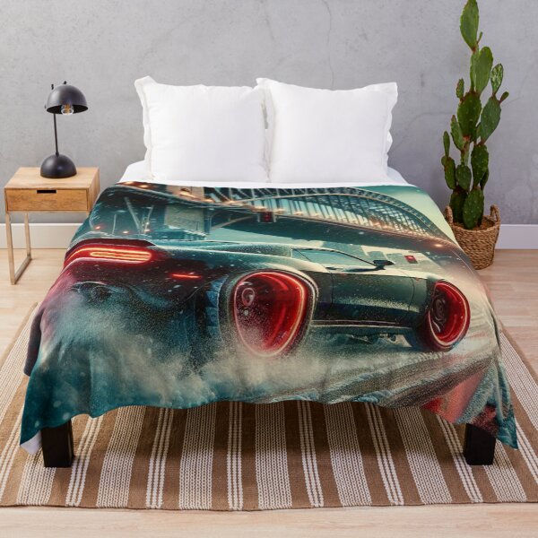 Item preview, "Arctic Drift King - Neon Snow Race Art" designed and sold by Ghost Archer Illusions.