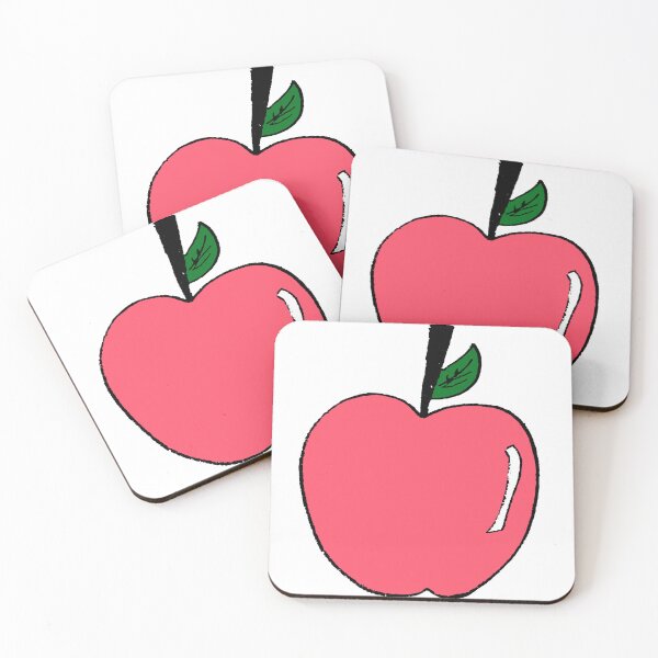 Item preview, light red apple doodle designed and sold by paladinprints.