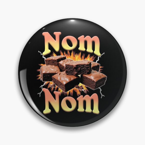 Aperçu de l'œuvre Brownies Nom Nom Nom Mangeur de Brownies Brownie Gear créée et vendue par DynamicDesign.