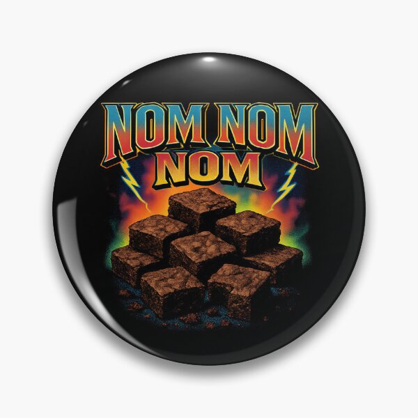 Aperçu de l'œuvre Brownies Nom Nom Nom Mangeur de Brownies Brownie Gear créée et vendue par DynamicDesign.