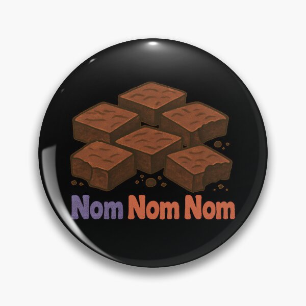 Aperçu de l'œuvre Brownies Nom Nom Nom Mangeur de Brownies Brownie Gear créée et vendue par DynamicDesign.