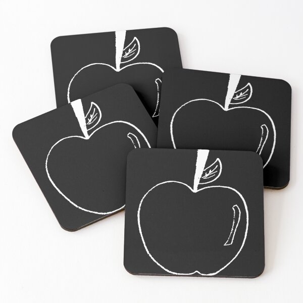 Item preview, apple white lineart designed and sold by paladinprints.
